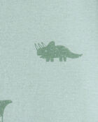 B&eacute;b&eacute; - Pyjama 1 pi&egrave;ce ajust&eacute; en 100 % coton, dinosaure - Vert, image 3 sur 4 diapositives