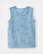 Toddler Shark Tank Top - Blue, image 1 of 3 slides
