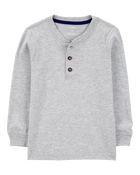 Toddler Long-Sleeve Henley Tee, image 1 of 3 slides
