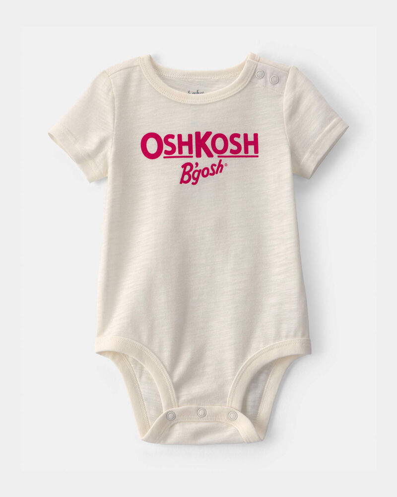 B&eacute;b&eacute; - Cache-couche &agrave; logo OshKosh - Ivoire, image 1 sur 2 diapositives