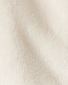 Baby Girl Sherpa Zip-Up Jacket - Ivory, image 3 of 4 slides