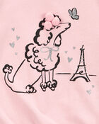 Toddler Dog Knit Long-Sleeve Fashion Top - Pink, image 2 of 3 slides