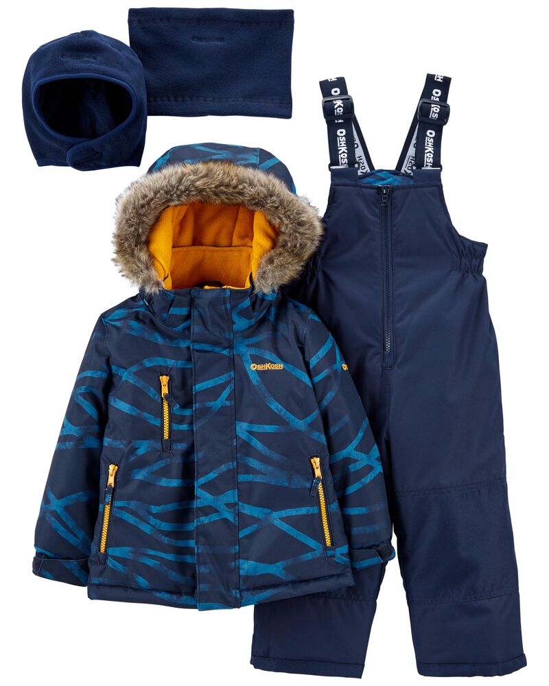 Baby 2-Piece Snowsuit With Bonus Hat & Neck Warmer, image 1 of 9 slides
