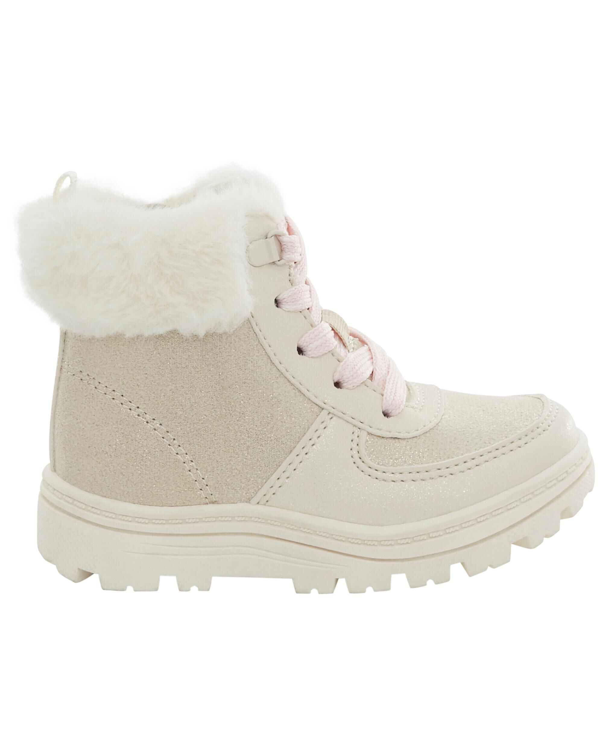 Khaki Faux Fur Hiking Boots Carter s Oshkosh Canada