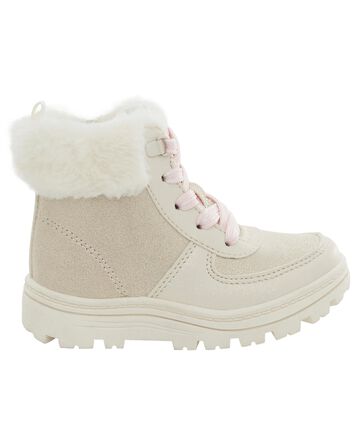 Faux Fur Hiking Boots, 