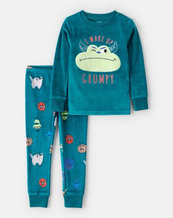 Tout-petit gar&ccedil;on - Pyjama 2 pi&egrave;ces DreamPlush ajust&eacute; Monster &ndash; Sarcelle, 