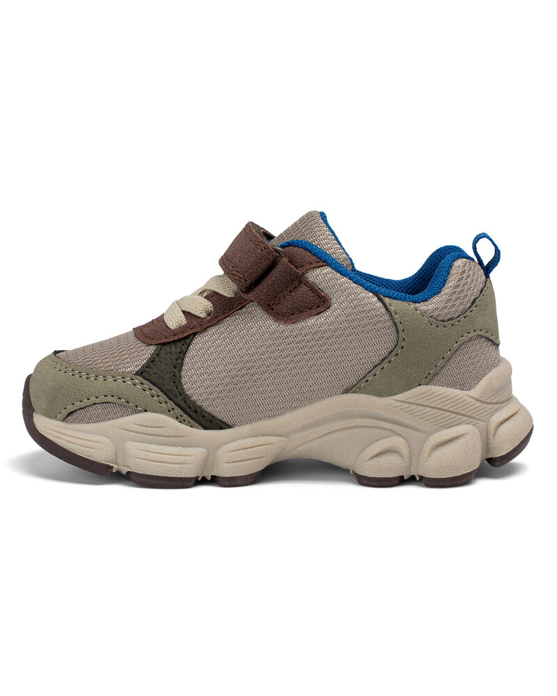 Toddler Boy Athletic Sneakers - Brown, image 1 of 6 slides
