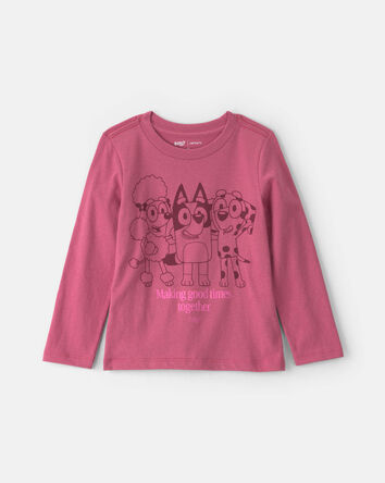 Toddler Girl Bluey&trade; Long-Sleeve Graphic Tee - Pink, 