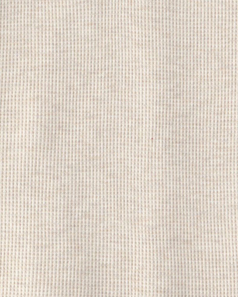Boys Thermal Long-Sleeve Henley T-Shirt - Cream, image 2 of 3 slides