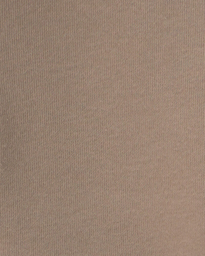 Toddler Girl Fleece Pullover Quarter Zip Sweatshirt - Brown, image 2 of 3 slides