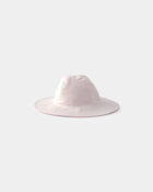 Tout-petit fille - Chapeau de soleil r&eacute;versible - Rose/Blanc, image 2 sur 3 diapositives