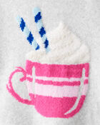 Girls Hot Chocolate Sweater - Heather Grey, image 3 of 4 slides