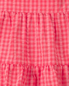B&eacute;b&eacute; fille - Robe sans manches &agrave; carreaux - Rose, image 4 sur 4 diapositives