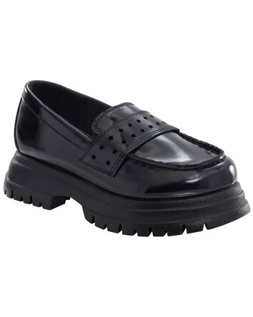 Toddler Block-Heeled Slip-On Loafers, 