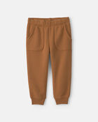 B&eacute;b&eacute; gar&ccedil;on - Ensemble 2 pi&egrave;ces haut et pantalon en molleton &agrave; th&egrave;me construction &ndash; Cr&egrave;me/Brun, image 2 sur 4 diapositives