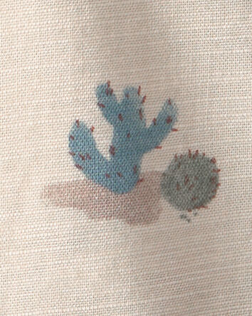 Baby Boy Desert Short-Sleeve Button-Down Shirt - Beige, 