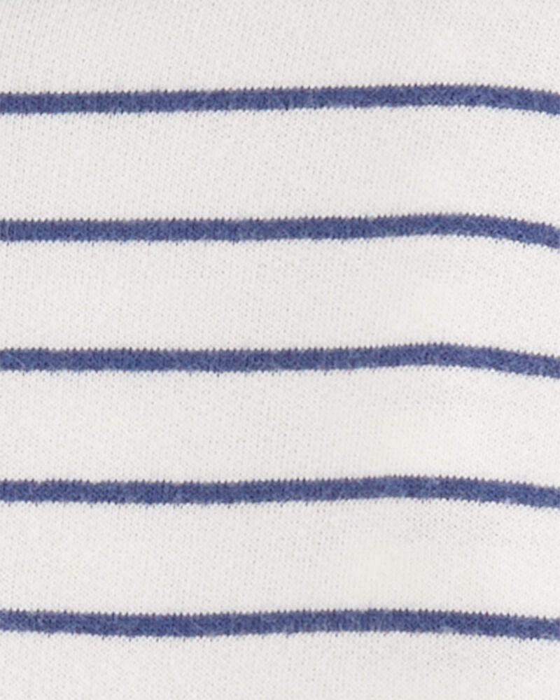 Baby 3-Piece Blue Striped Little Jacket Set, image 3 of 4 slides