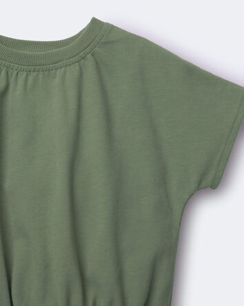 Toddler Girl Cinched-Waist Top - Olive, 