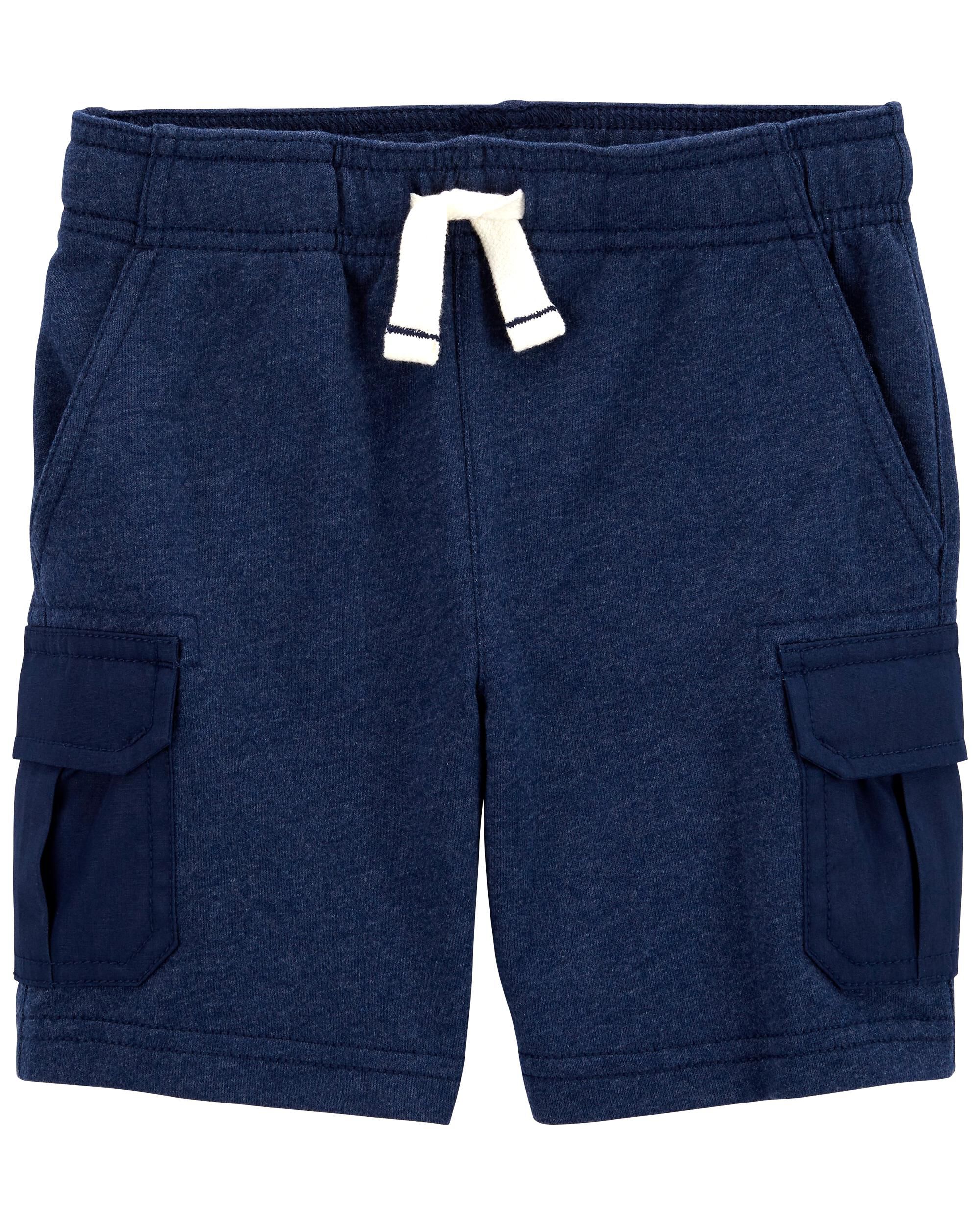 Navy blue pull on shorts best sale