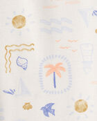 Baby 3-Piece Beach Hooded Layering Set - Blue, image 4 of 5 slides