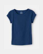 Girls Rib Top - Navy Blue, image 1 of 3 slides