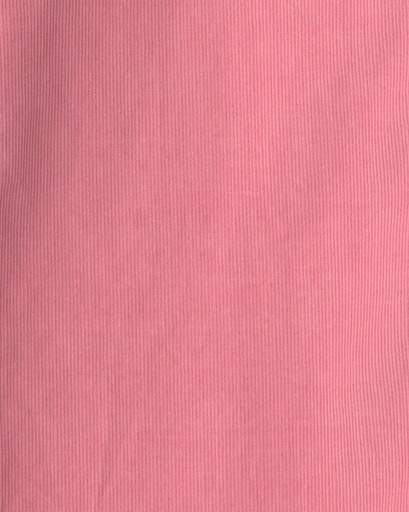 Girls 2-Piece Corduroy Long-Sleeve Jacket & Dress Set - Pink, image 4 of 5 slides