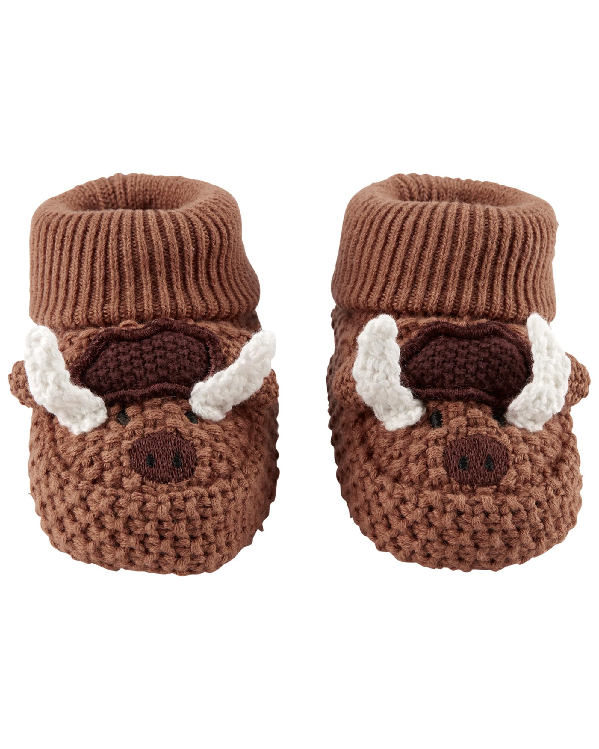 Brown 2025 baby booties