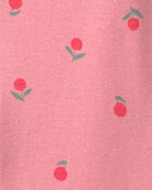 Tout-petit fille - Pyjama barboteuse 1 pi&egrave;ce en 100 % coton &agrave; motif floral - Rose, image 2 sur 2 diapositives
