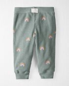 Baby Organic Cotton Waffle Knit Set in Magical Rainbow Print, image 3 of 7 slides