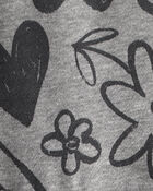 Baby Girl DayDream Fleece Heart Knit Dress - Grey, image 3 of 4 slides