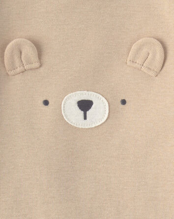 B&eacute;b&eacute; - Emballage de 4 cache-couches &agrave; manches longues &agrave; motif d'ours, 