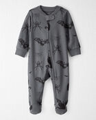Baby Organic Cotton Sleepers in Spooky Creatures, image 1 of 4 slides