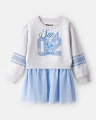 Girls Disney&copy; Lilo & Stitch Long-Sleeve Dress - Blue, image 1 of 3 slides