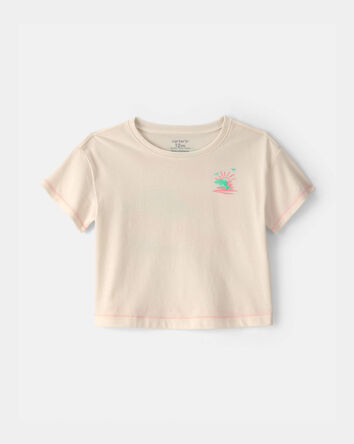 Baby Girl 'Where the Sun Never Sets' Graphic Tee - Cream, 