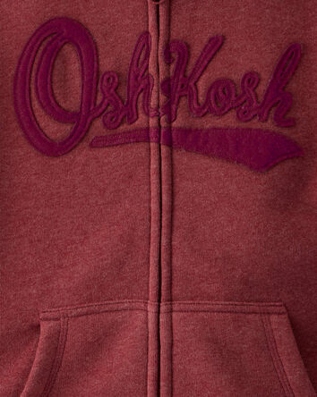 Boys OshKosh Logo Zip Jacket - Red, 
