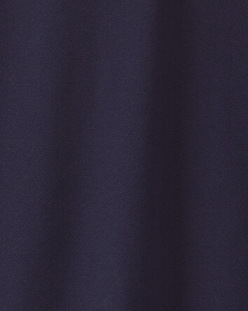 Filles - Polo d&rsquo;uniforme piqu&eacute; - Bleu marine, 