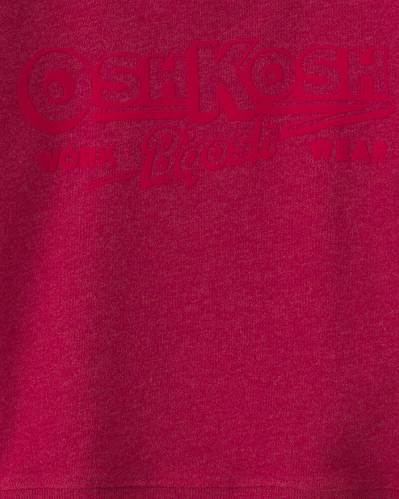 Tout-petit gar&ccedil;on - Chandail en jersey bouclette &agrave; logo OshKosh - Rouge, image 3 sur 3 diapositives