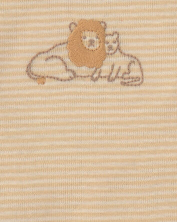 Baby 3-Piece Lion Bodysuit & Pant Set - Yellow/Ivory, 