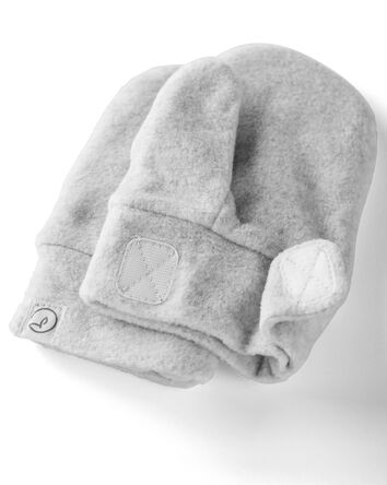 2-Pack Recycled Fleece Hat and Mittens Set, 
