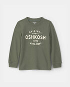Toddler Boy Oshkosh Logo Long-Sleeve Tee - Green, image 1 of 3 slides