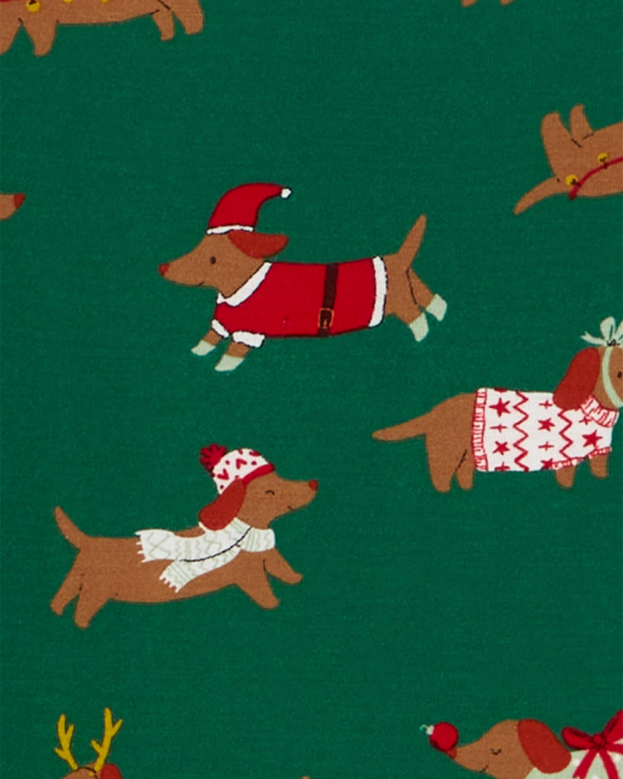 Green Kid 2 Piece Christmas Dog PurelySoft Pyjamas Carter s Oshkosh Canada