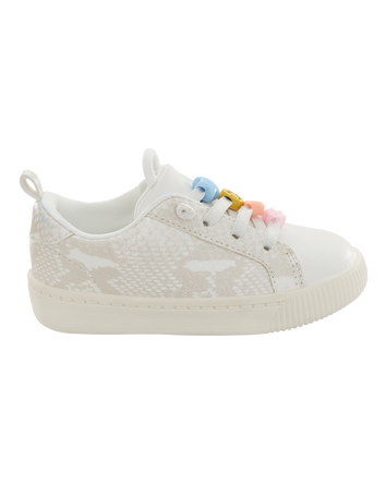 Toddler Snakeskin Pull On Sneakers, 