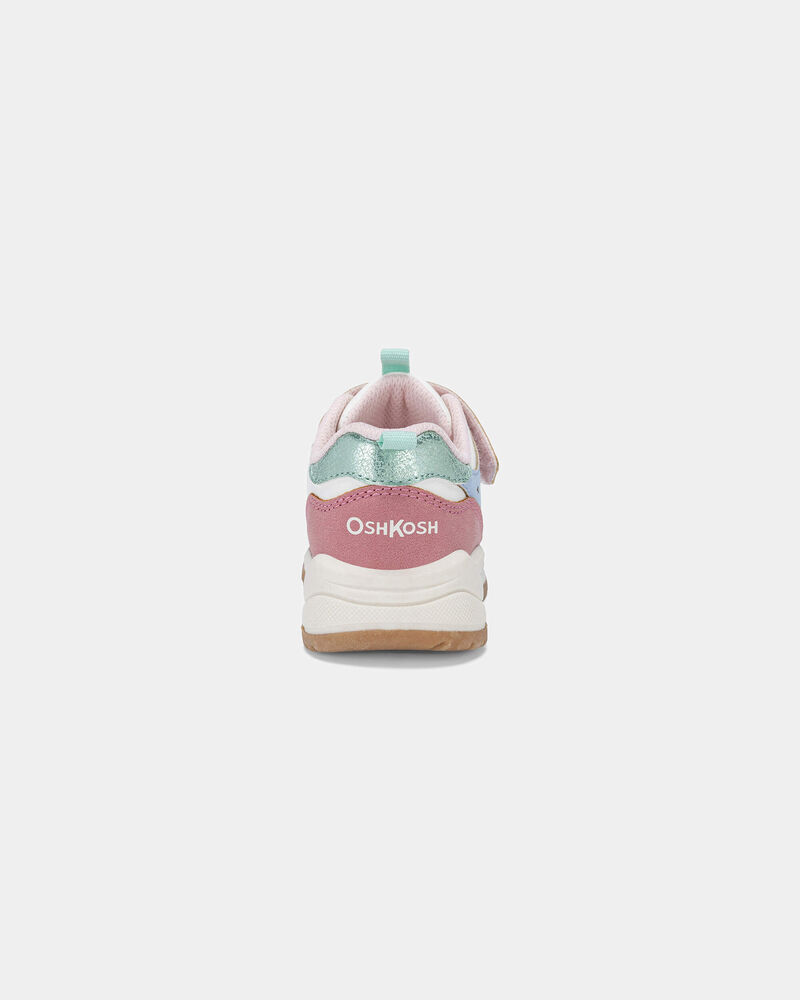 Toddler Girl Colour Block Athletic Shoes- Pink/White, image 9 of 12 slides