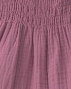 B&eacute;b&eacute; fille - Robe en gaze &agrave; smocks en coton biologique, image 5 sur 5 diapositives