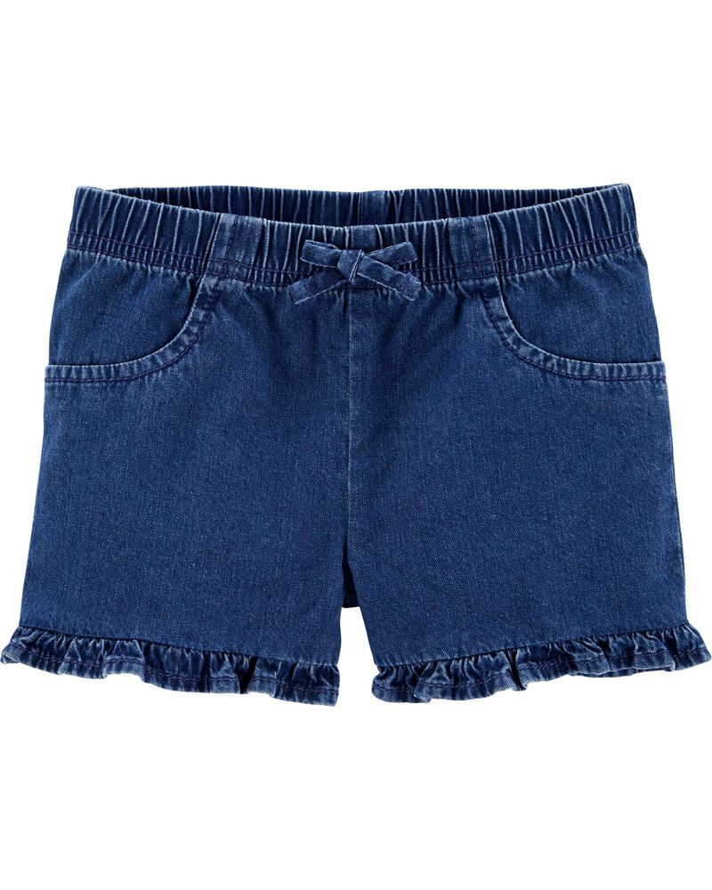 Pull-On Denim Shorts, image 1 of 1 slides