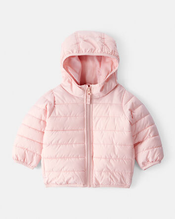 Bébé - Blouson matelassé à capuchon - Rose, 