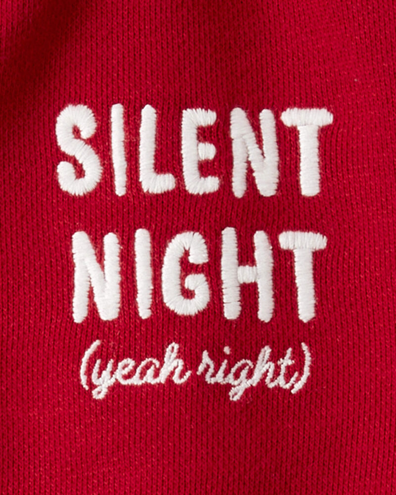 B&eacute;b&eacute; - Barboteuse bouffante en jersey bouclette de coton biologique &laquo;Silent Night&raquo; - Rouge, image 3 sur 3 diapositives