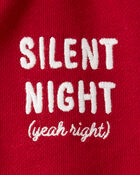 B&eacute;b&eacute; - Barboteuse bouffante en jersey bouclette de coton biologique &laquo;Silent Night&raquo; - Rouge, image 3 sur 3 diapositives