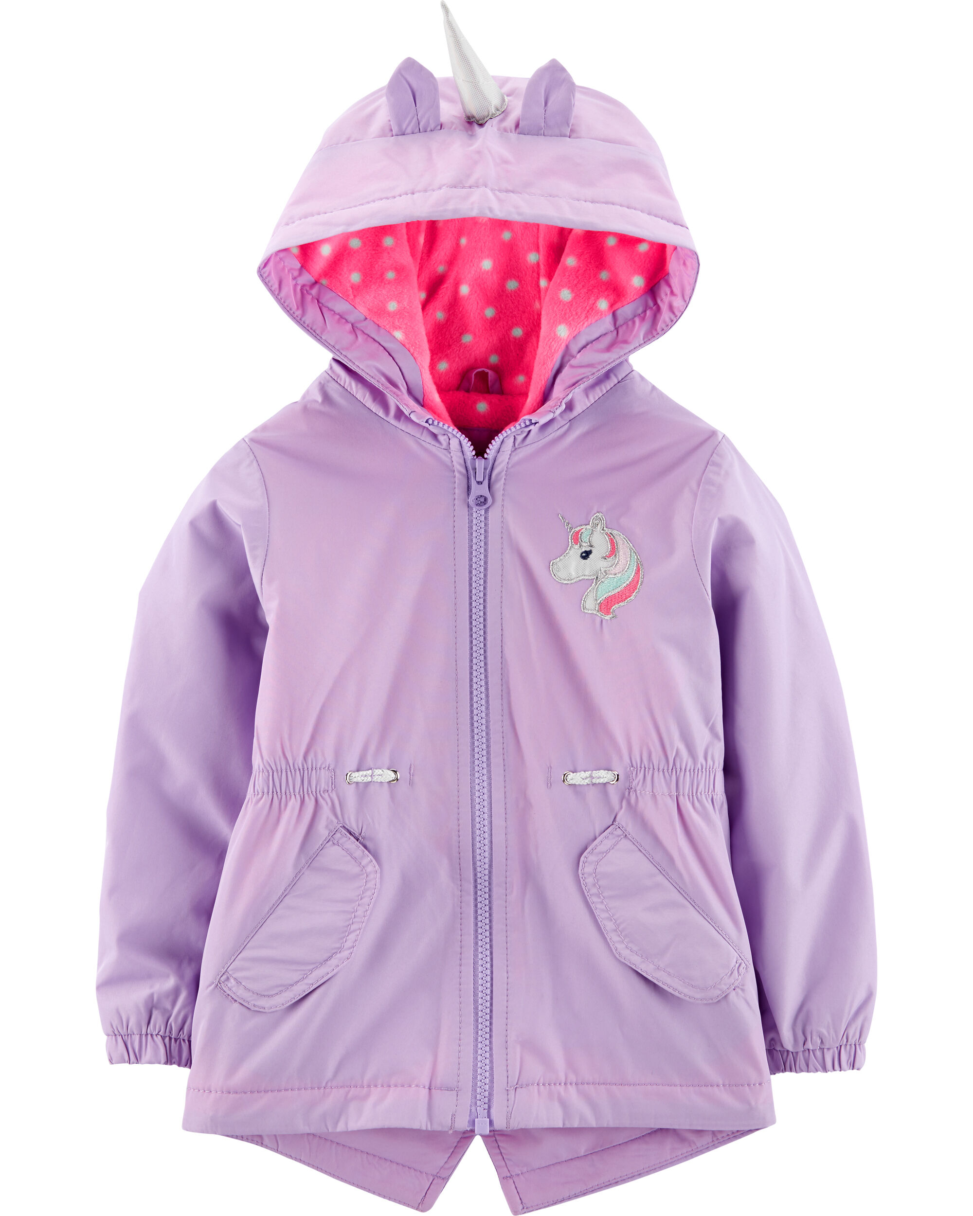 carters unicorn rain jacket
