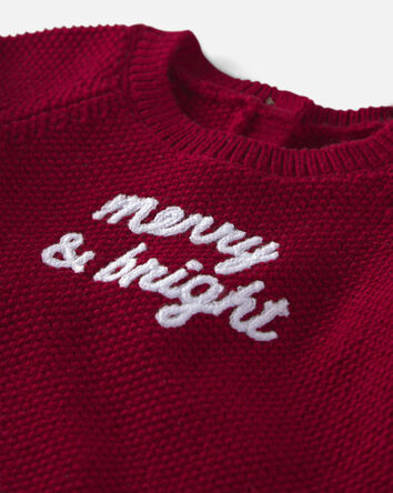 B&eacute;b&eacute; - Combinaison en tricot de coton biologique &laquo;Merry & Bright&raquo;, 